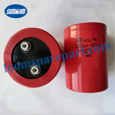 Suku Cadang Alat Tenun Kapasitor Picanol 2200 MF 400V DC