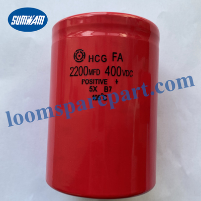 Suku Cadang Alat Tenun Kapasitor Picanol 2200 MF 400V DC