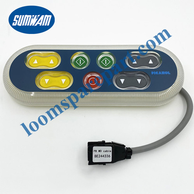 Weaving Picanol Loom Spare Parts Push Button Control Box Dengan Led