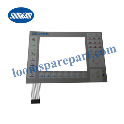 Fabric Picanol Loom Spare Part Membran Switch Panel B155819 B163113 BA300360